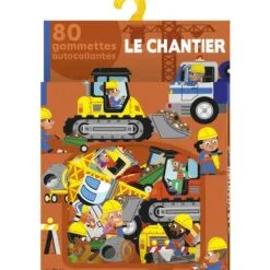 Le chantier - 80 gommettes autocollantes