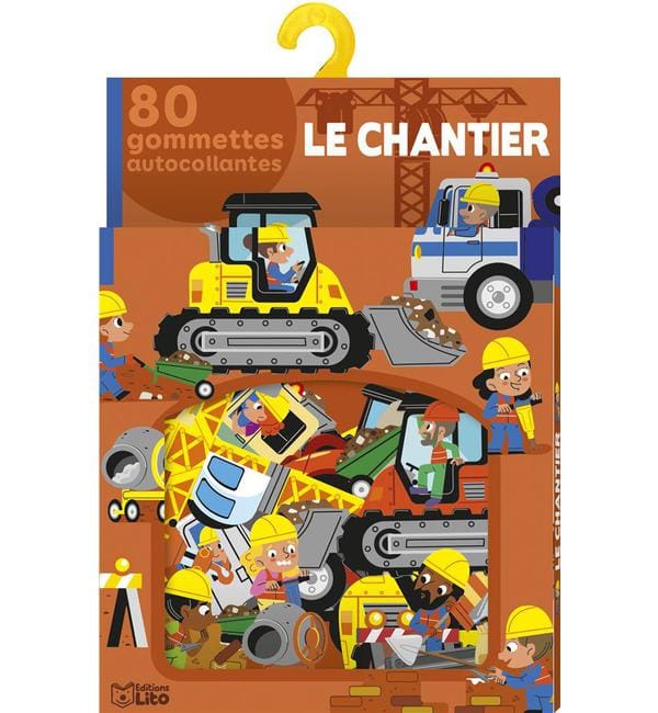 Le chantier - 80 gommettes autocollantes