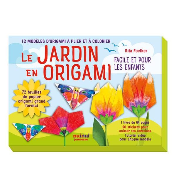 Le jardin en origami - 12 superbes modèles à plier et colorier