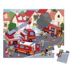 Alternative view of Puzzle Pompiers 24 pièces