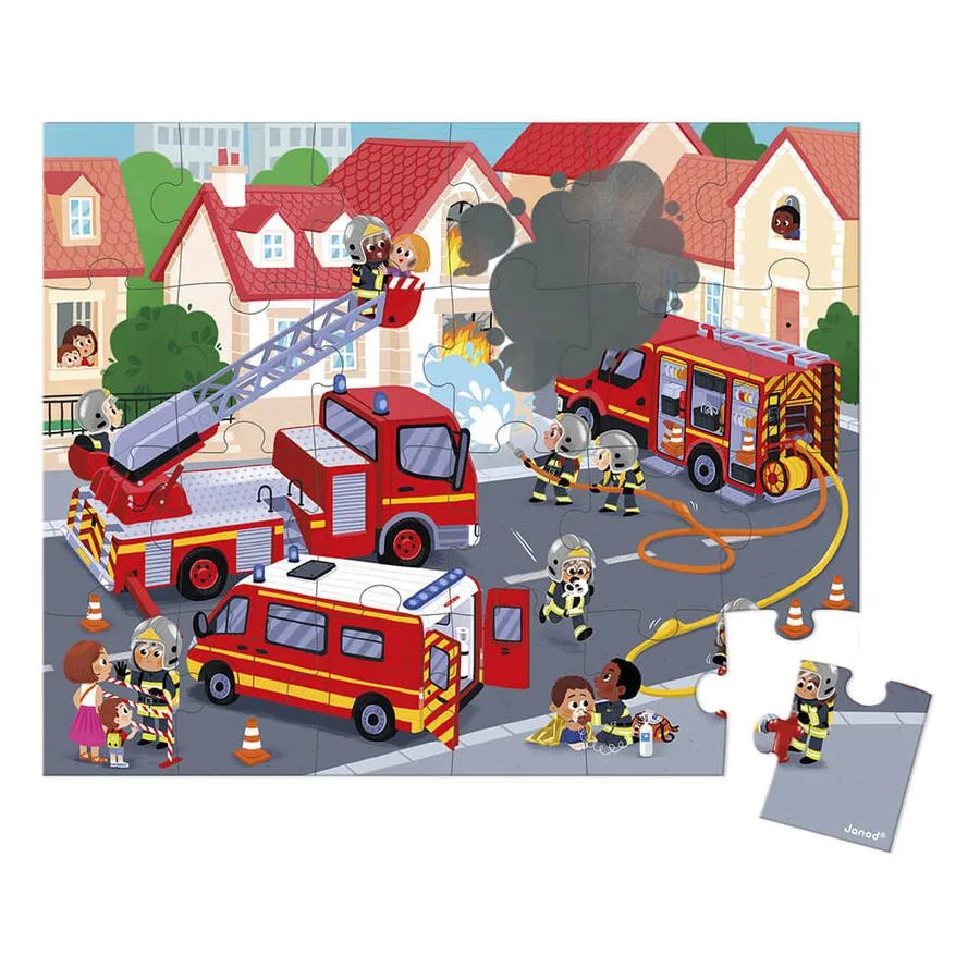 Puzzle Pompiers 24 pièces – Image 2