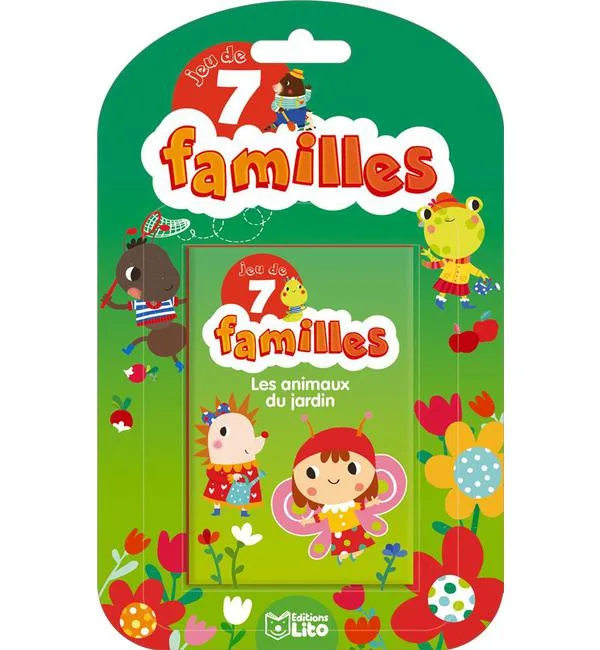Les animaux du jardin - Jeu de 7 familles