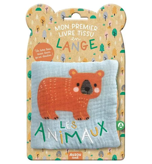 Les animaux - Mon premier livre tissu en lange