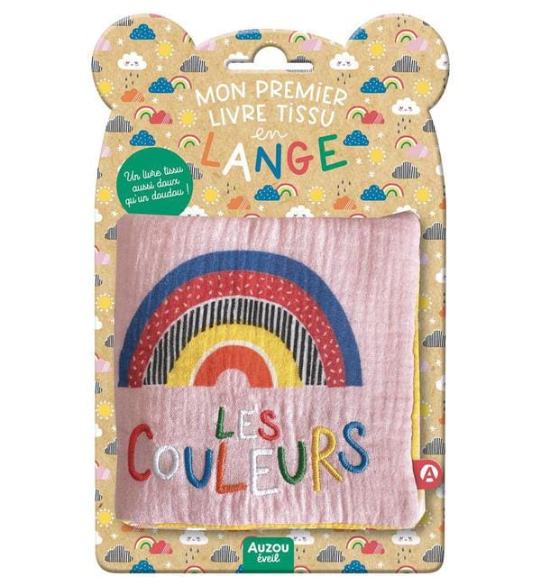 Les couleurs - Mon premier livre tissu en lange