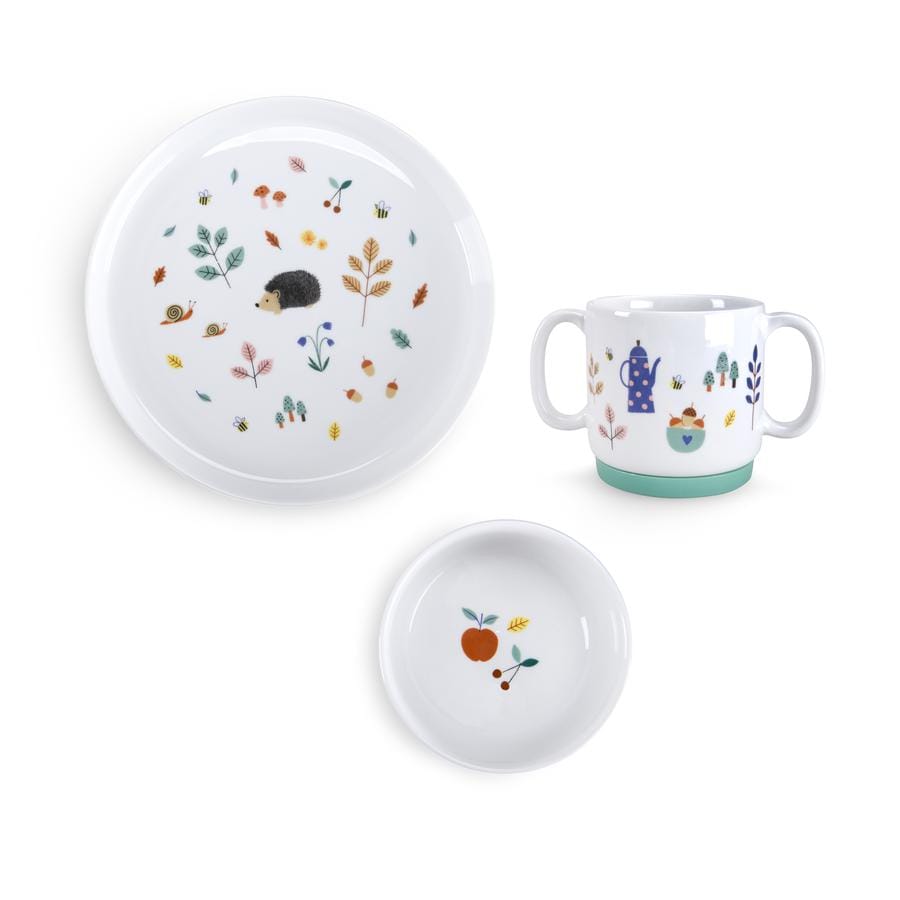 Set vaisselle porcelaine Pomme des bois – Image 2