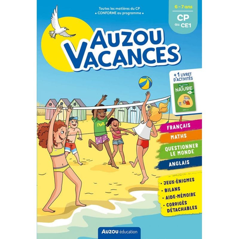 Auzou vacances - du cp au ce1 - Cahier de vacances 2022