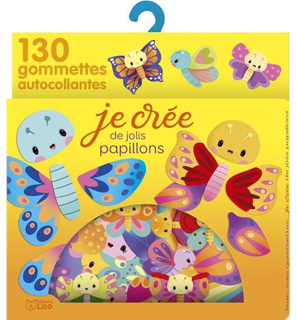 Je crée de jolis papillons - 130 gommettes autocollantes