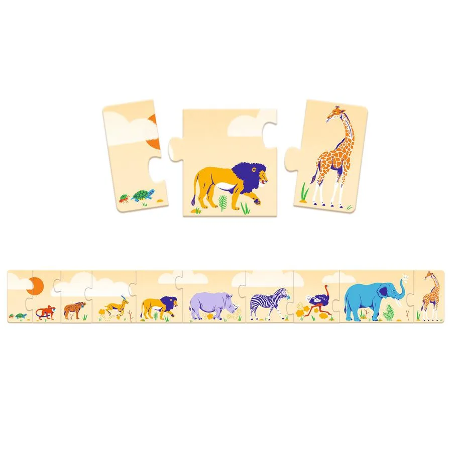 Puzzle frise Petits et grands 10 pièces – Image 2