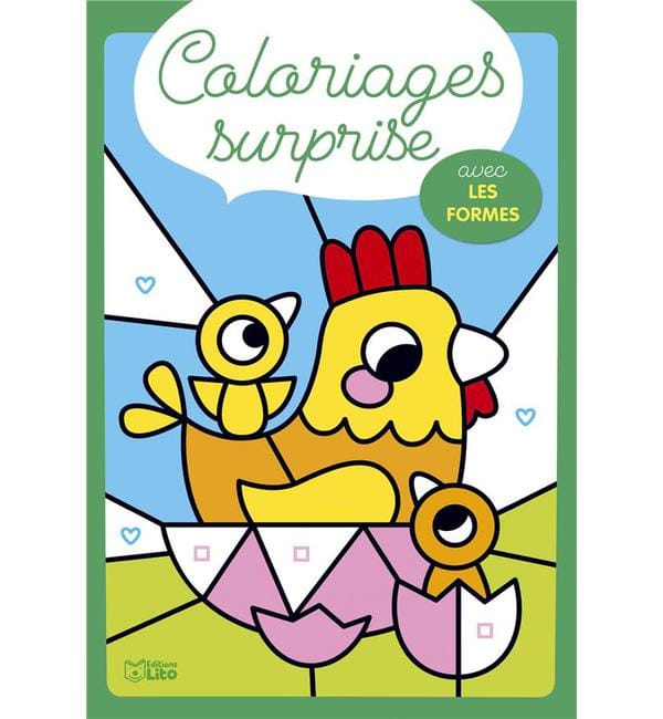 Coloriages surprise avec les formes