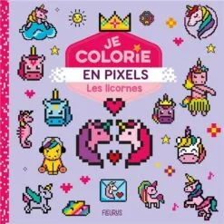 Les licornes - Je colorie en pixels