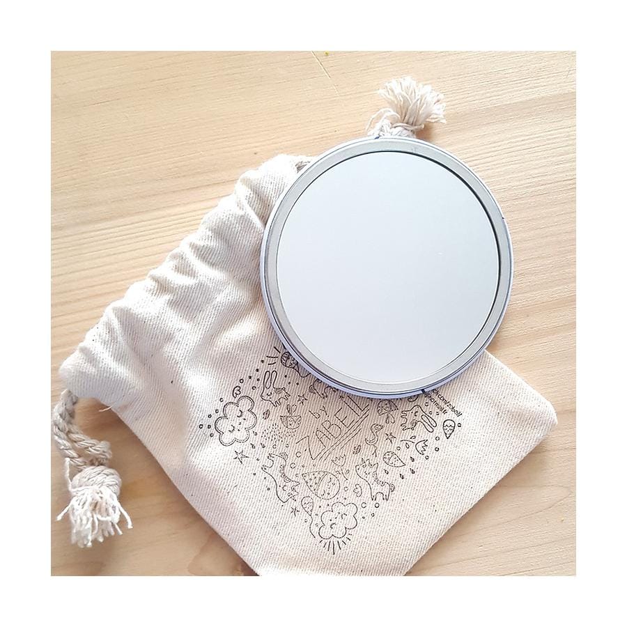 Miroir de poche "Fleurs Folk" – Image 3