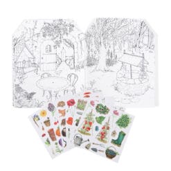 Cahier de coloriage et stickers Le jardinier Le Jardin du Moulin – Image 2