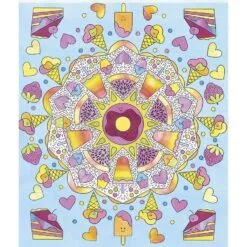 4 tableaux Peinture arc-en-ciel Mandala – Image 2