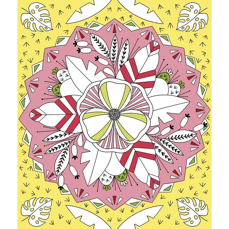 4 tableaux Peinture arc-en-ciel Mandala – Image 4