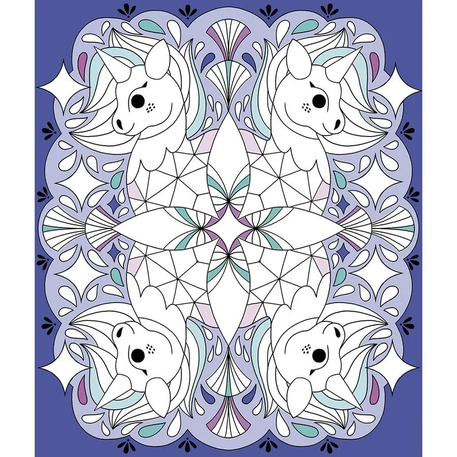 4 tableaux Peinture arc-en-ciel Mandala – Image 5