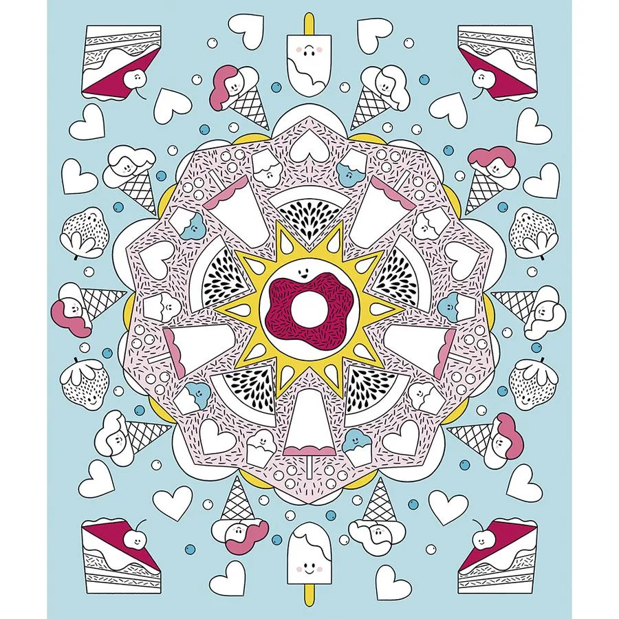 4 tableaux Peinture arc-en-ciel Mandala – Image 6