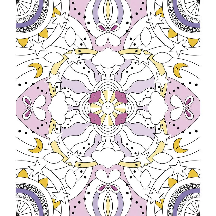 4 tableaux Peinture arc-en-ciel Mandala – Image 7