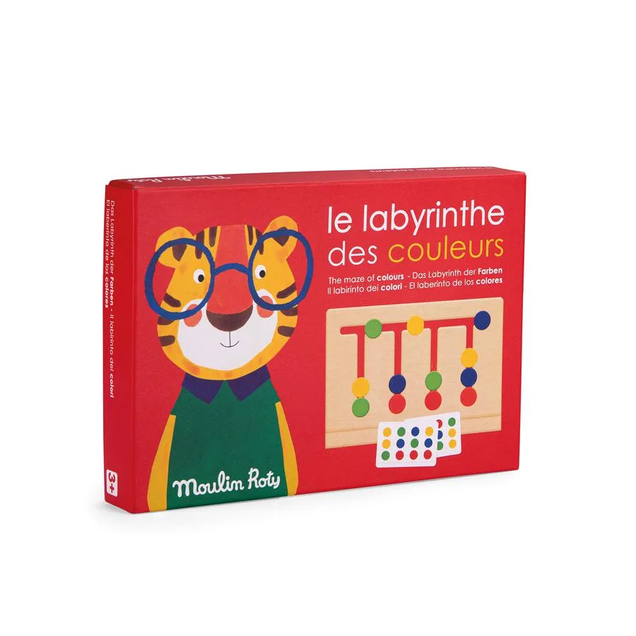 Le labyrinthe des couleurs en bois Les Popipop – Image 7