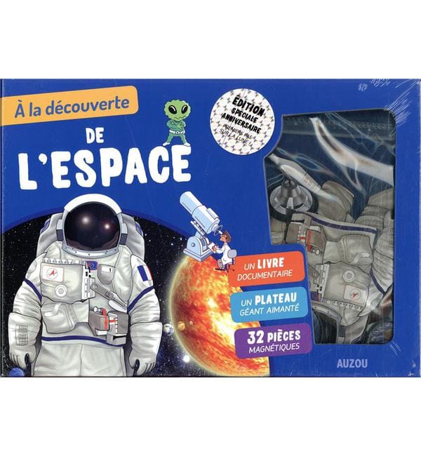A la découverte de l'espace - Avec un plateau géant aimanté et 32 pièces magnétiques