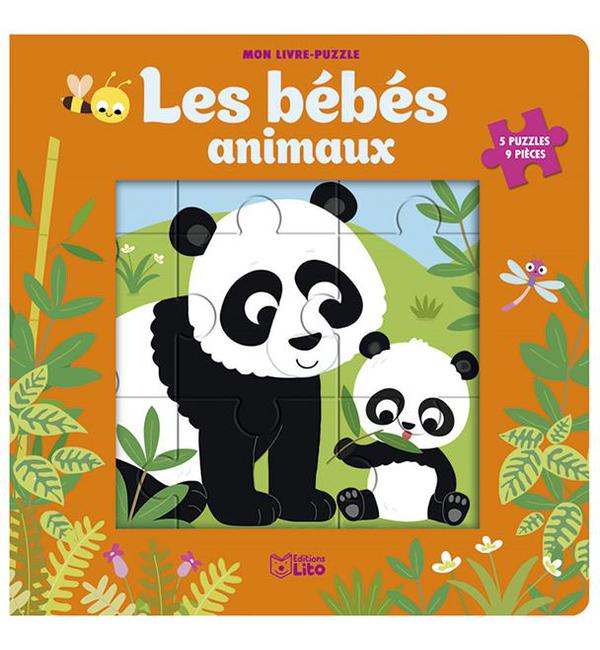 Les bébés animaux - 5 puzzles 9 pièces