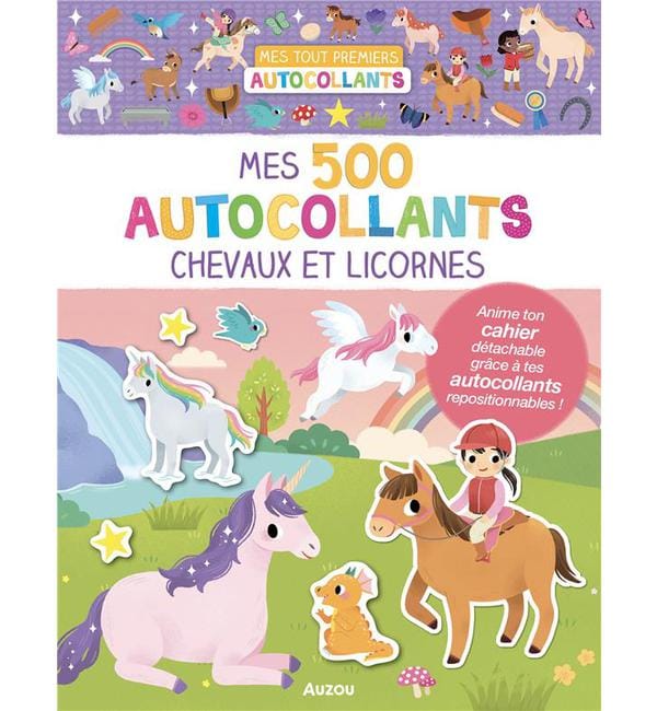 Mes 500 autocollants chevaux et licornes