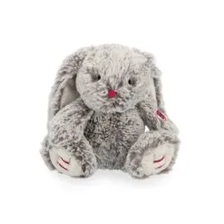 Peluche lapin gris Prestige Léo (24 cm)