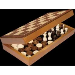 Jeu d'échecs et de dames pliable – Image 2
