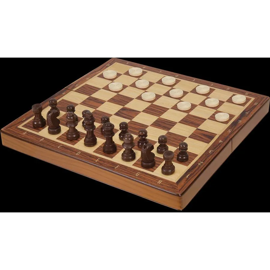 Jeu d'échecs et de dames pliable – Image 3