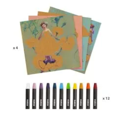 Alternative view of Crayons de cire Ballerines - Inspired by Djeco
