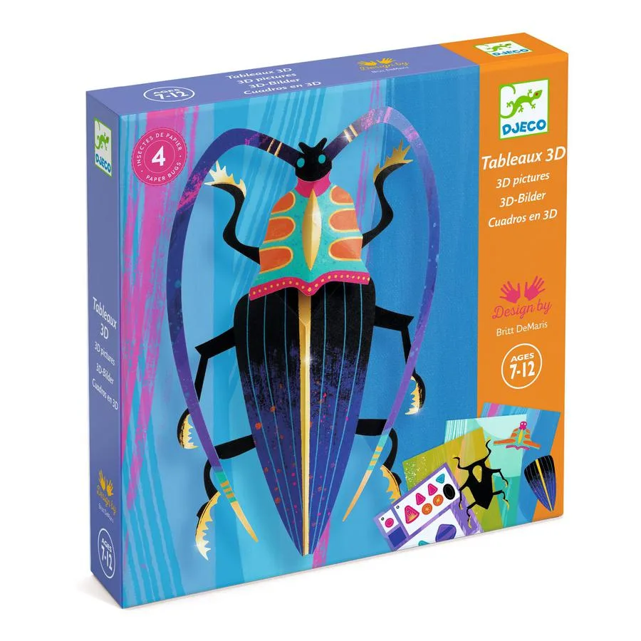Tableaux 3D Paper bugs