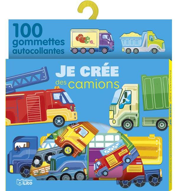 Je crée des camions - 100 gommettes autocollantes
