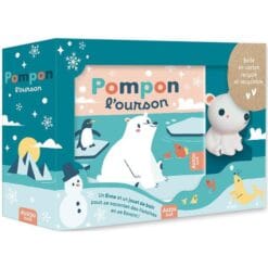 Pompon l'ourson - Coffret avec un livre pour le bain et un jouet de bain