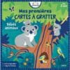 livre mes premières cartes a gratter bébés animaux