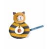 Moulin Roty anneau hochet chat moutarde lulu les moustaches