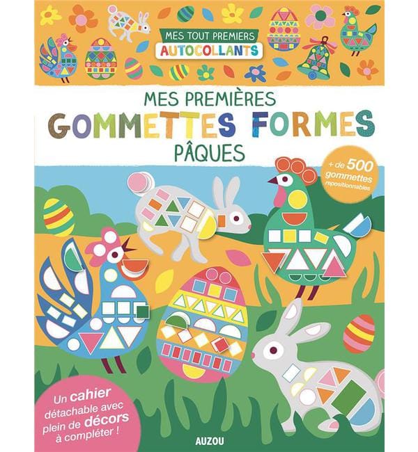 Mes premières gommettes formes Pâques