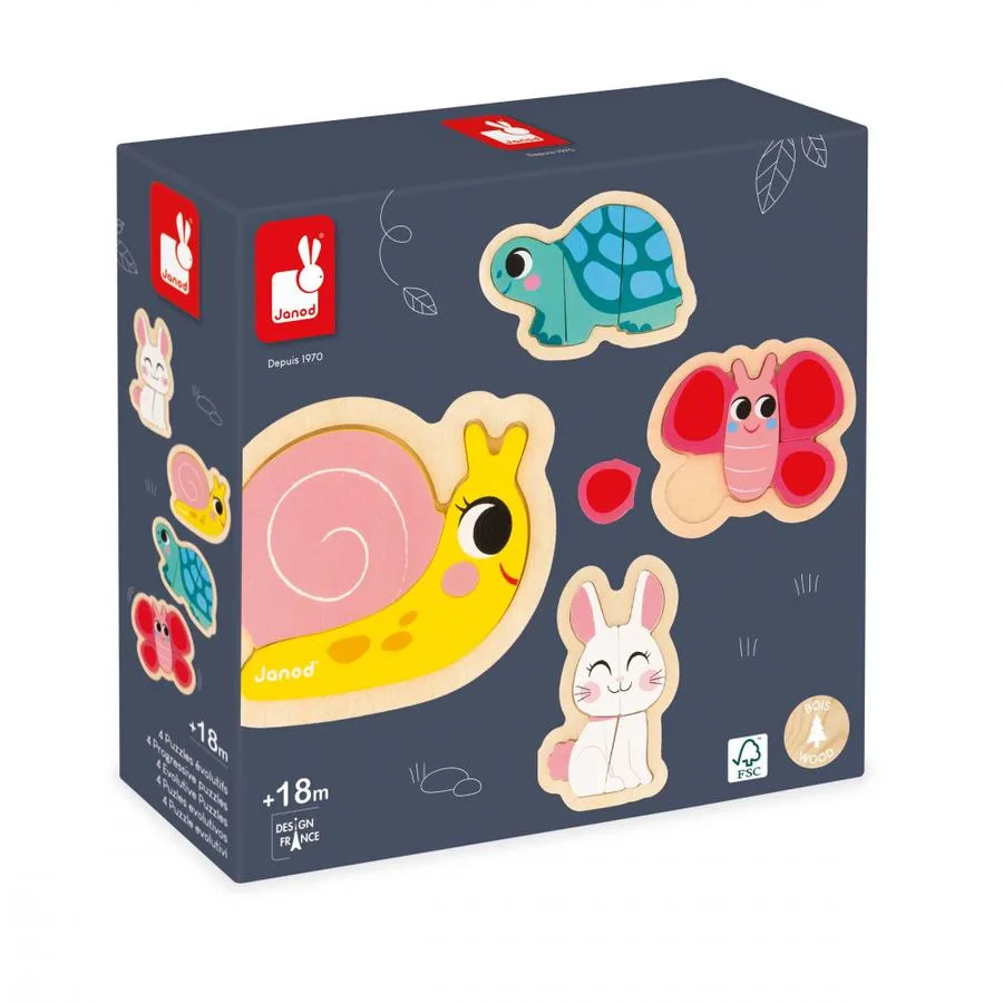 4 Puzzles évolutifs Jardin