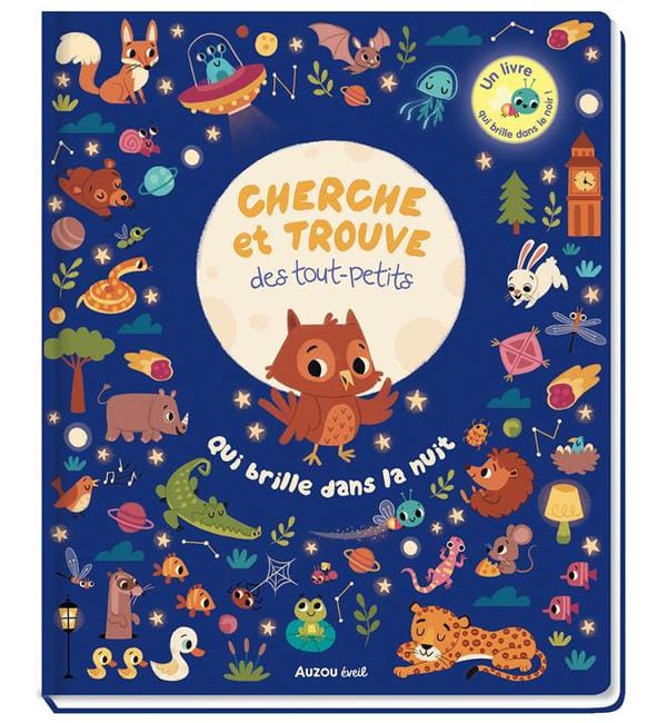 Cherche et trouve des tout-petits qui brille dans la nuit