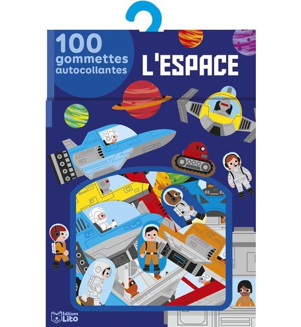 L'espace - 100 gommettes autocollantes