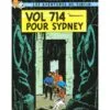 livre les aventures de tintin - vol 714 pour sydney