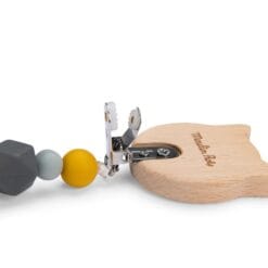 Attache-tétine bois et silicone chat - Les Moustaches – Image 4