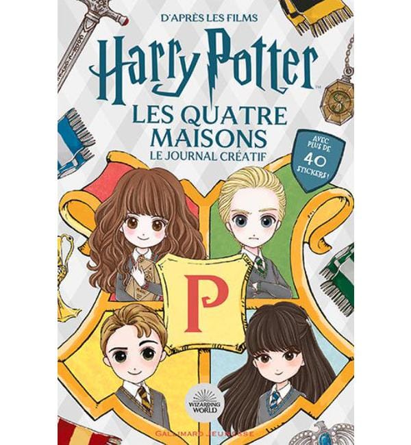 Harry Potter, Les quatre maisons - Le journal créatif. Avec plus de 40 stickers !