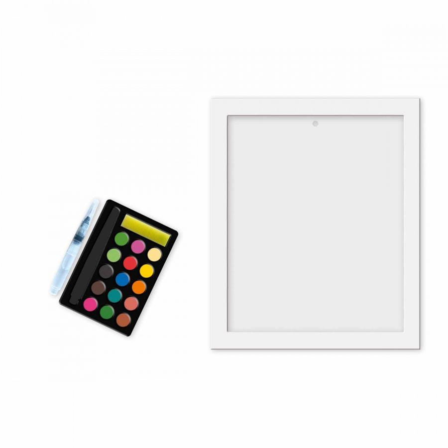 Tableaux dorés peinture aquarelle Jardin – Image 2