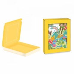 Tableaux dorés peinture aquarelle Jardin – Image 5