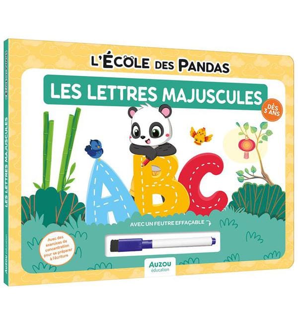Les lettres majuscules - Livre-ardoise, avec un feutre effaçable