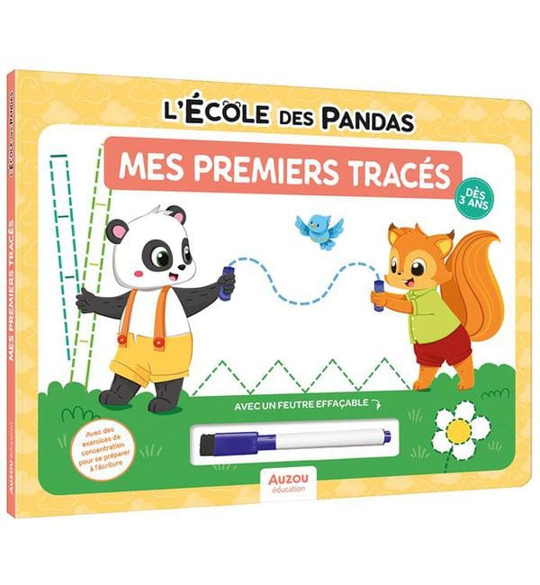Mes premiers tracés - Livre-ardoise, avec un feutre effaçable