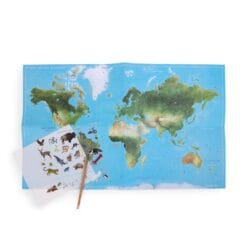 Mappemonde avec décalcomanies – Image 2