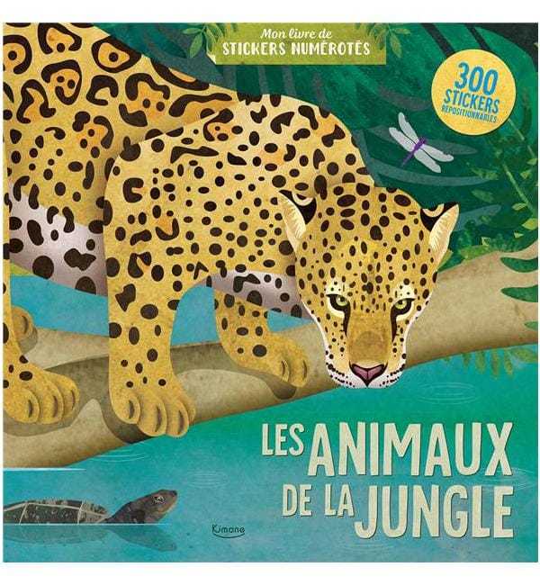 Les animaux de la jungle - 300 stickers repositionnables
