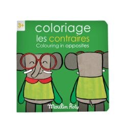 Cahier de coloriage Les contraires français/anglais