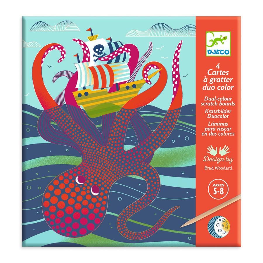 Cartes à gratter duo color Dessus-dessous