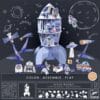 Colorie assemble et joue Fusée - Do It Yourself